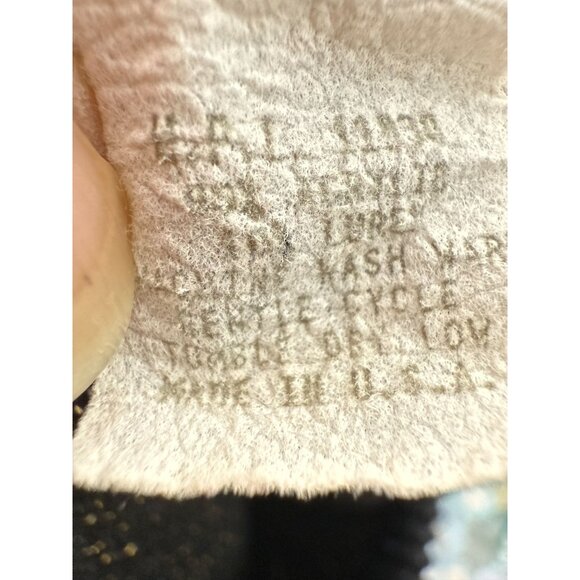 Vintage A. Jane Adams 80's Black & Gold Floral Knit Sweater Made In USA - Picture 7 of 8